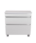 Тумба під раковину Мийдодір MoonShine 80 ST зі стільницею 78х44 см ДСП білий глянець 00-0008193