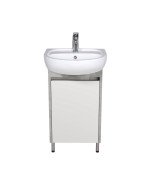 Тумба напольная Мойдодыр Nice Loft 50 с раковиной Solo ДСП бетон/белый глянец 00-0008575