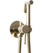 Гигиенический душ со смесителем скрытого монтажа Rea Loop золотой REA-B8979