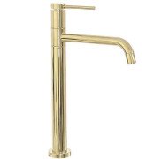 Змішувач для раковини Rea Lugano Slim одноважільний золотий REA-B5002