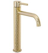 Смеситель для раковины Rea Lungo Art однорычажный золотой REA-B8821