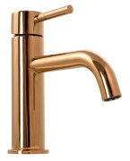 Смеситель для раковины Rea Lungo однорычажный розовое золото REA-B4500