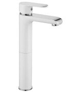 Змішувач для раковини Rea Bloom одноважільний білий/хром REA-B9917