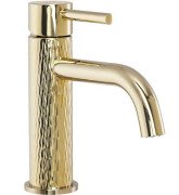 Смеситель для раковины Rea Lungo Art однорычажный золотой REA-B6322