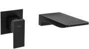 Змішувач для раковини Rea Mason настінний одноважільний чорний REA-B0690