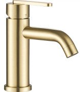 Смеситель для раковины Rea Ontario однорычажный матовое золото REA-B5505