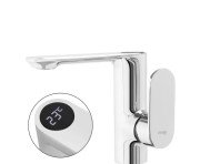 Змішувач для раковини Rea Mils одноважільний з LCD дисплеєм хром REA-B2000