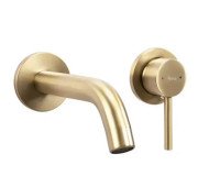 Змішувач для раковини Rea Owen настінний одноважільний матове золото REA-B5334