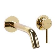 Змішувач для раковини Rea Owen настінний одноважільний золото REA-B5333