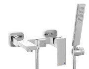 Змішувач для ванної Rea Fenix одноважільний з душовим гарнітуром хром REA-B8880
