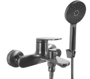 Смеситель для ванной Rea Marco однорычажный с душевым гарнитуром графит REA-B5063
