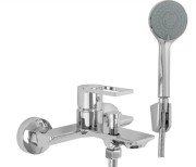 Змішувач для ванної Rea Flip одноважільний з душовим гарнітуром хром REA-B2002