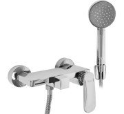 Змішувач для ванної Rea Berg одноважільний з душовим гарнітуром хром REA-B2037