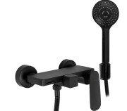 Змішувач для ванної кімнати Rea Berg одноважільний з душовим гарнітуром чорний REA-B2040
