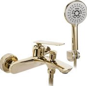 Змішувач для ванної Rea Jager одноважільний із душовим гарнітуром золото REA-B0699