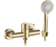 Змішувач для душу Rea Ontario із душовим гарнітуром матове золото REA-B5501