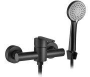 Змішувач для душу Rea Ontario із душовим гарнітуром чорний REA-B5500