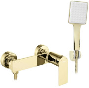 Змішувач для душу Rea Storm із душовим гарнітуром золото REA-B9984