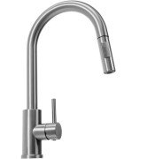 Змішувач для кухні Rea Fresh одноважільний з висувною лійкою нікель REA-B9146