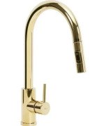 Смеситель для кухни Rea Fresh однорычажный с выдвижной лейкой золото REA-B0669