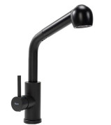 Смеситель для кухни Rea Troy однорычажный с выдвижной лейкой черный REA-B6300