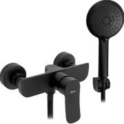 Смеситель для душа Rea Dart с душевым гарнитуром черный REA-B3302