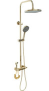 Душова система Rea Max із змішувачем золото REA-P6617