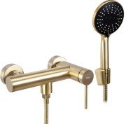 Смеситель для душа Rea Foss с душевым гарнитуром матовое золото REA-B5113
