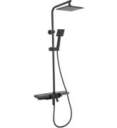 Душевая система Rea Bravo со смесителем черный REA-P0636