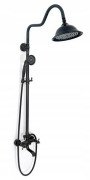Душова система Rea Retro із змішувачем чорний REA-P2366