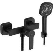 Смеситель для душа Rea Argus с душевым гарнитуром черный матовый REA-B6406