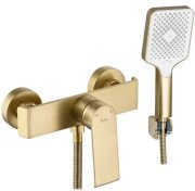 Смеситель для душа Rea Hass с душевым гарнитуром матовое золото REA-B6403