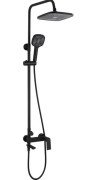 Душова стійка для ванни Rea Storm із змішувачем чорний REA-P9533
