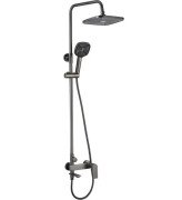 Душова стійка для ванни Rea Storm із змішувачем графіт REA-P9534