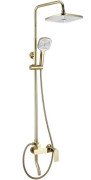 Душова стійка для ванни Rea Storm 2.0 із змішувачем золото REA-P9530