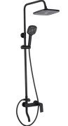 Душова стійка для ванни Rea Storm 2.0 із змішувачем чорний REA-P9532