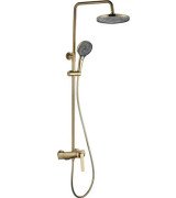 Душова стійка для ванни Rea Rebel із змішувачем матове золото REA-P2414