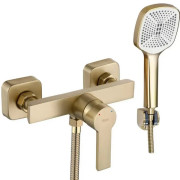 Смеситель для душа Rea Argus с душевым гарнитуром матовое золото REA-B6413