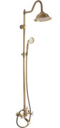 Душова стійка для ванни Rea Bergamo із змішувачем бронза REA-P5002