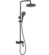 Душевая стойка для ванны Rea Rebel со смесителем черный REA-P2416