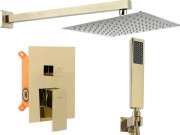 Душова система прихованого монтажу Rea Fenix із змішувачем золото REA-P8401