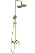 Душова стійка для ванни Rea Marco із змішувачем матове золото REA-P8548