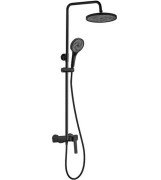 Душова стійка для ванни Rea Rebel із змішувачем чорний REA-P2416