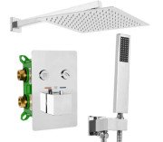 Душевая система скрытого монтажа Rea Davis с термостатом хром REA-P6356