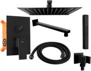 Душова система прихованого монтажу Rea Fenix із змішувачем чорний REA-P6920