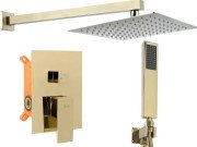 Душова система прихованого монтажу Rea Fenix із змішувачем золото REA-P8401
