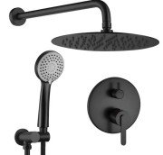 Душова система прихованого монтажу Rea Ontario із змішувачем чорний REA-P5501
