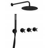 Душевая система скрытого монтажа Rea Exit со смесителем черный REA-P8000