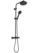 Душевая стойка Rea Bliss с термостатом черный REA-P8804