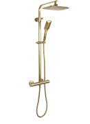 Душевая стойка Rea Tom с термостатом матовое золото REA-P5004